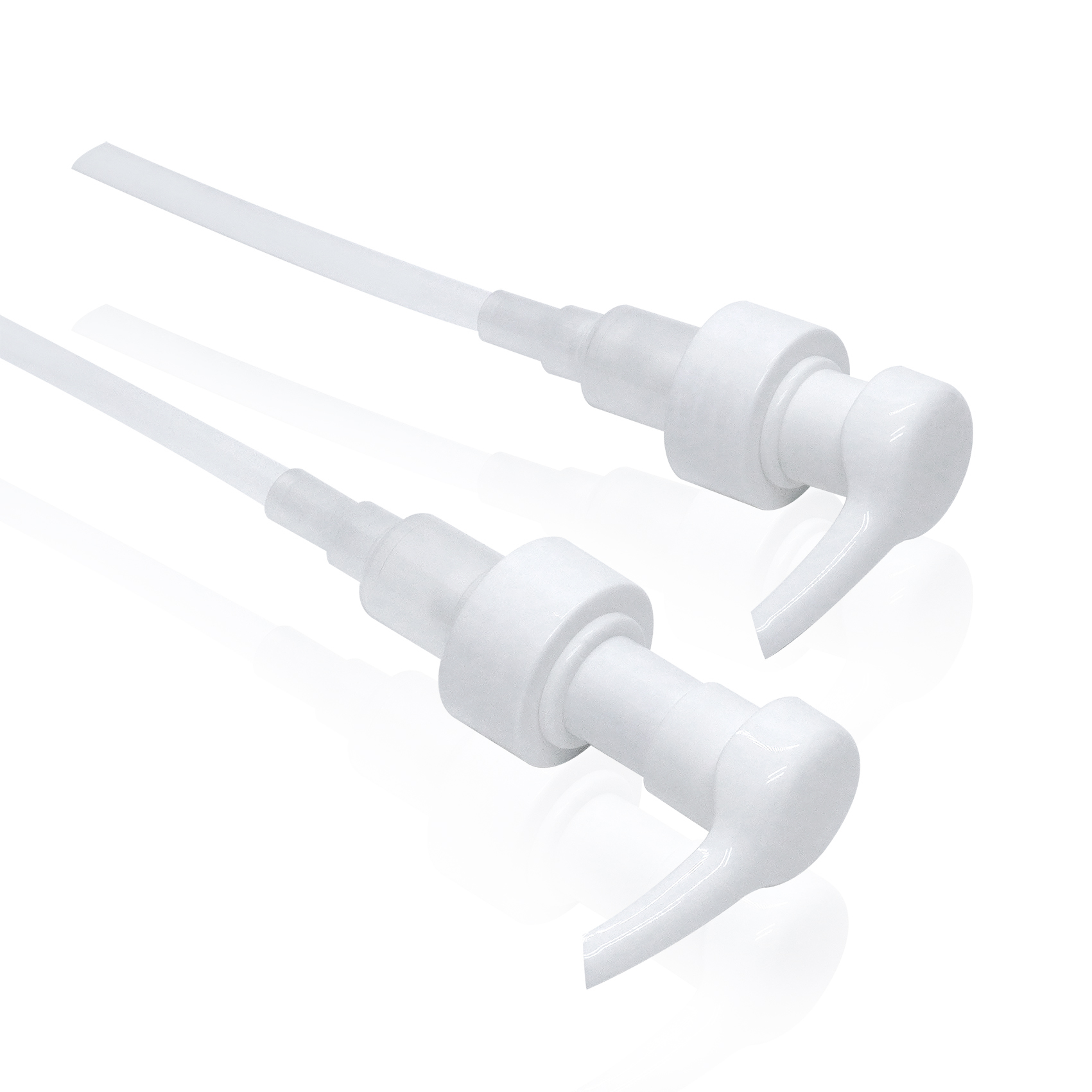 مضخة لوشن زنبركية خارجية ناعمة بيضاء مقاس 32 مم