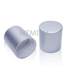 الألومنيوم البلاستيك ماتي الفضة غطاء برغي يغطي للزجاجات