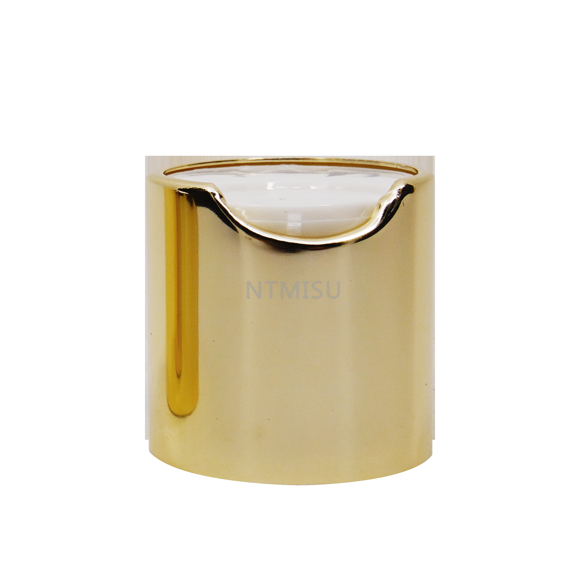  غطاء علوي للقرص الأبيض مقاس 24 مم مع إغلاق ذهبي لامع