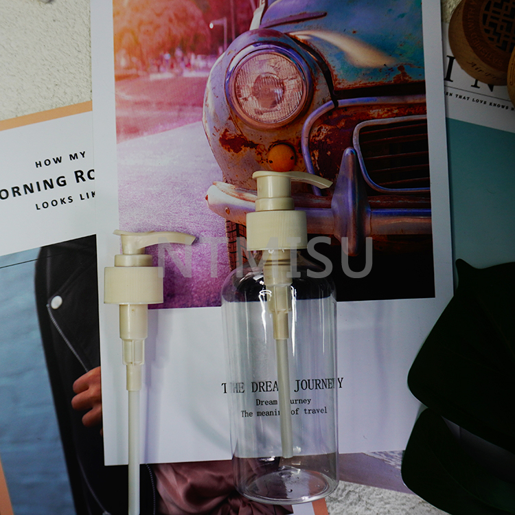 مضخة غسول بلاستيكية بيضاء مقاس 24 مم، مضخة مستحلب ذات مفتاح دوار، مضخة منقار البط