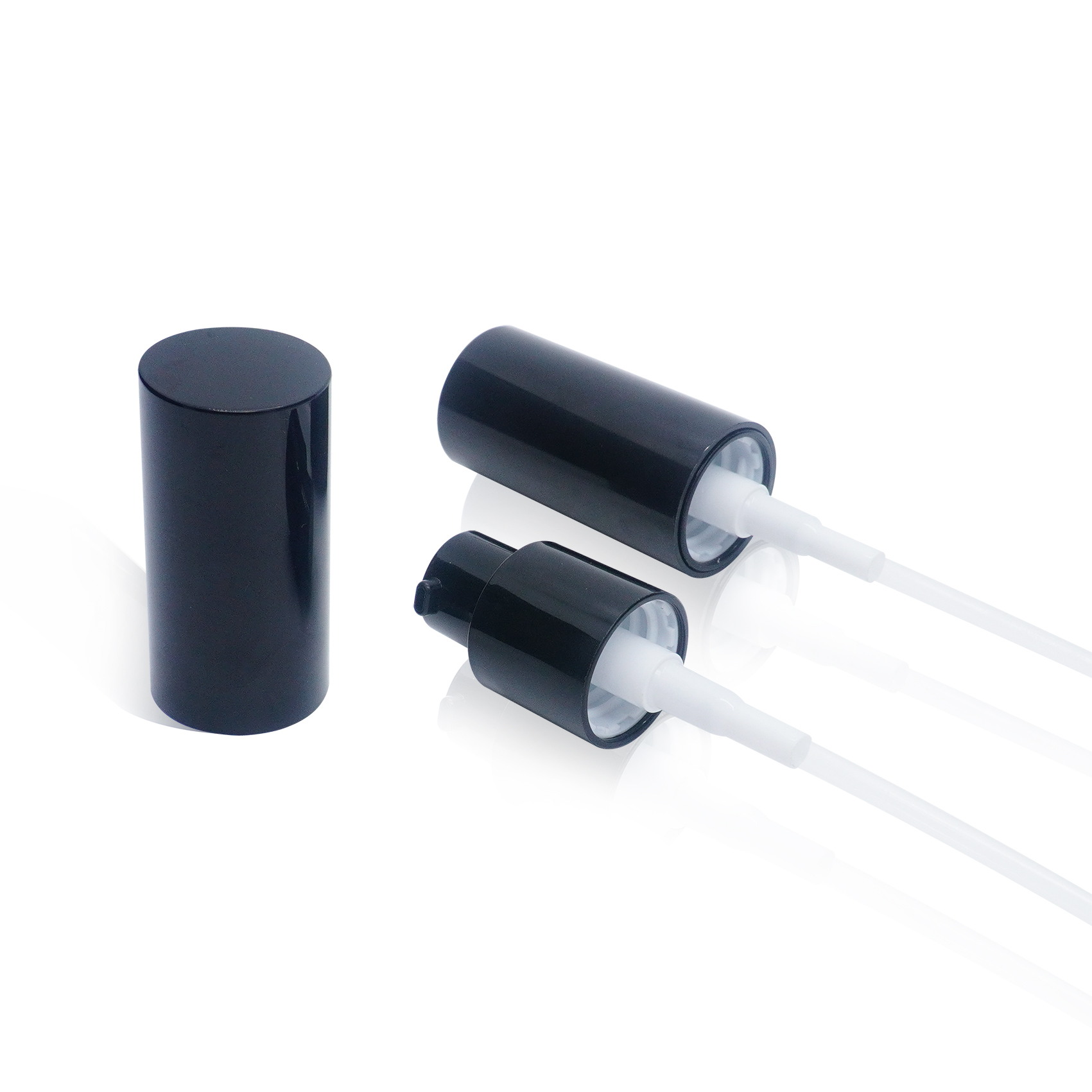 18 410 مضخة كريم من النوع المضغوط مع غطاء كامل من البلاستيك الأسود