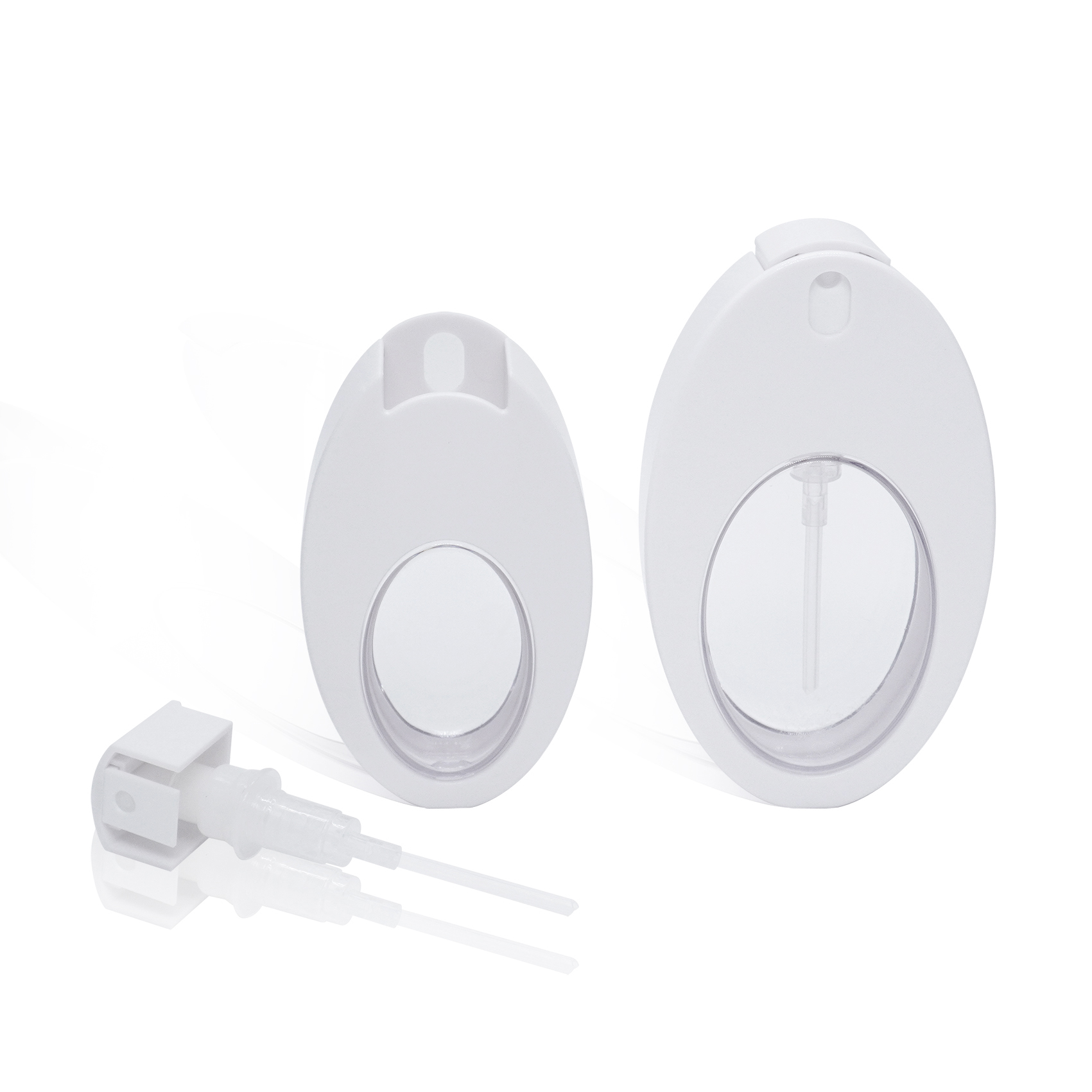 30 مل 50 مل بخاخ بطاقة زجاجة عطر بيضاوية