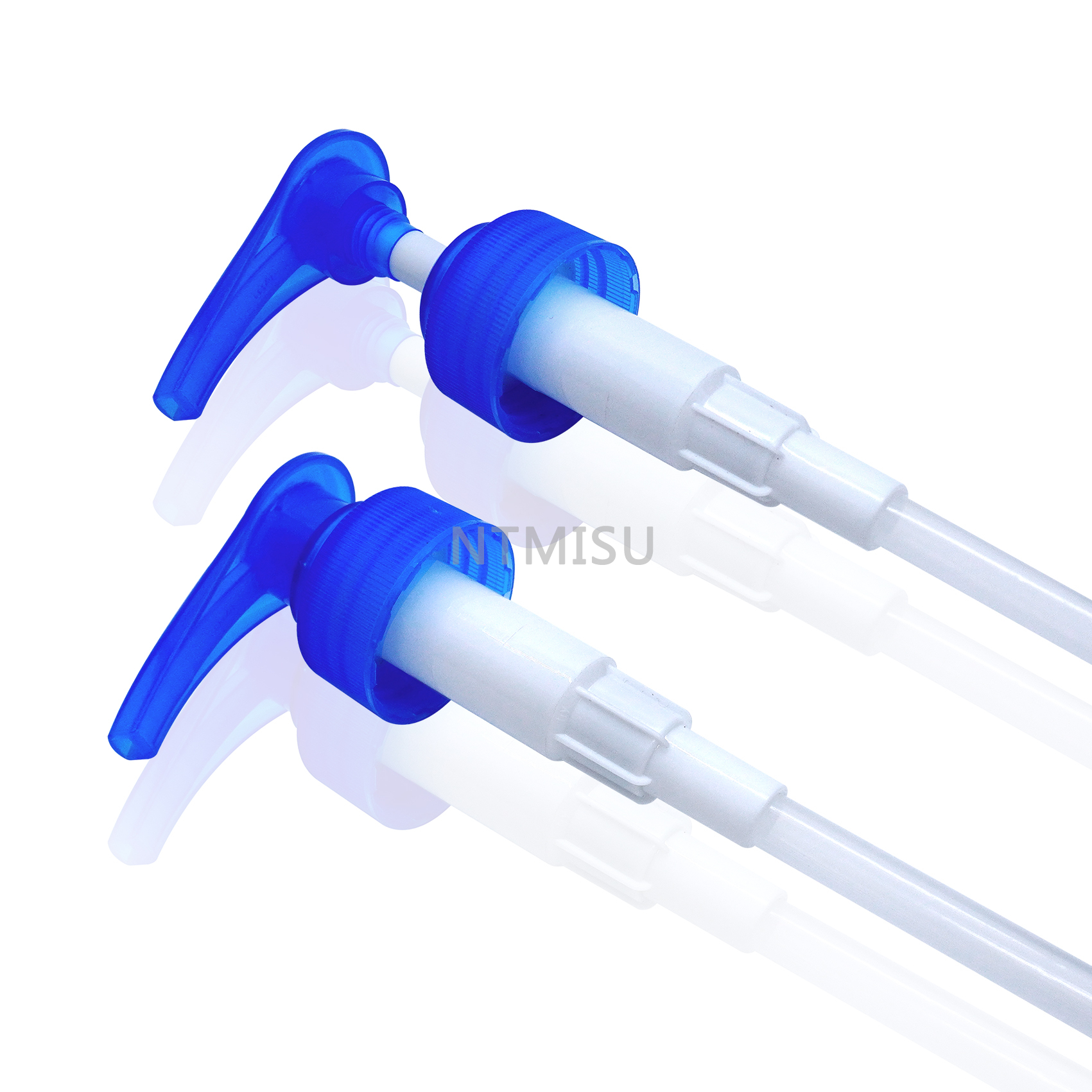 موزع مضخة الغسول الأزرق