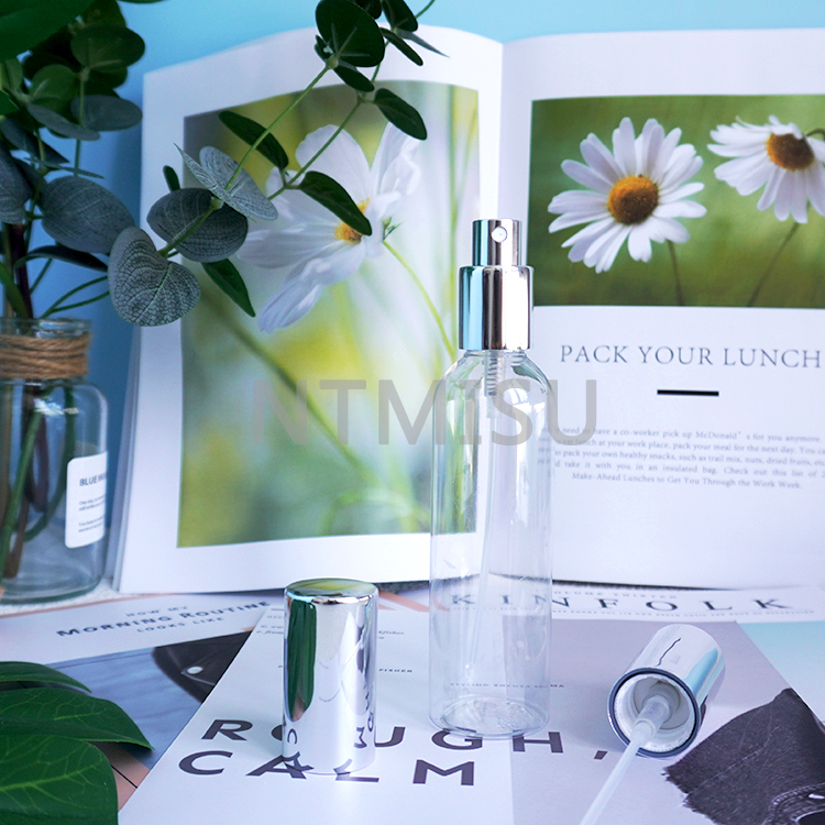 20 415 مضخة رش رذاذ دقيقة من الألومنيوم الفضي اللامع بغطاء كامل