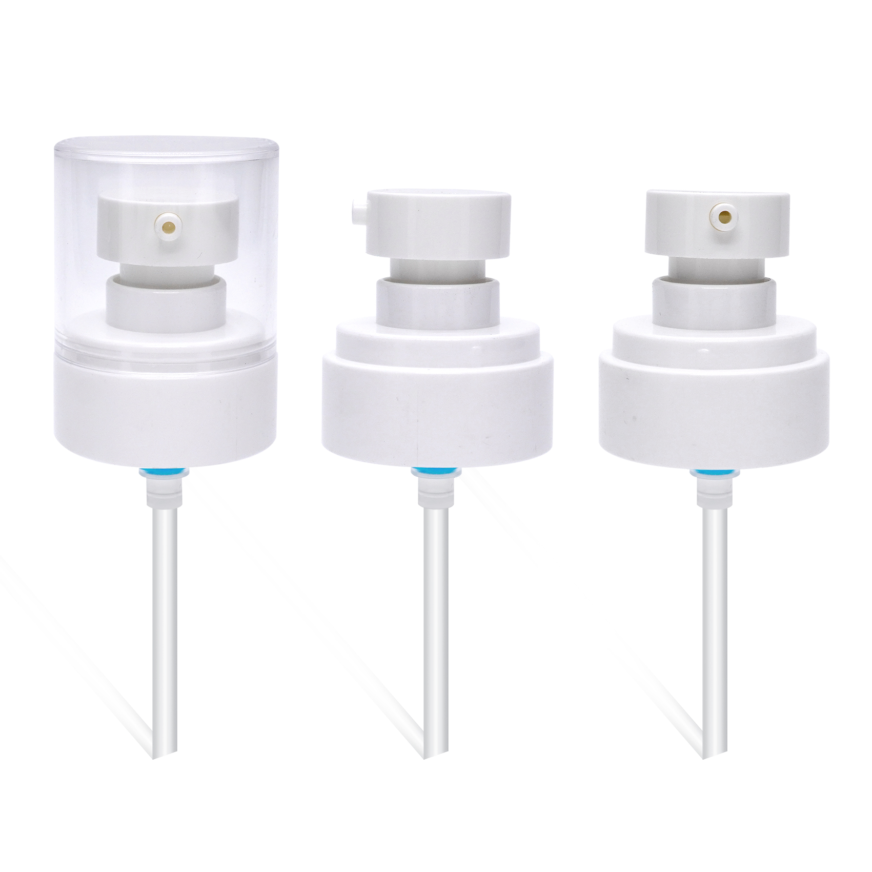 زجاجة شفافة مع مضخة بخاخ لوشن زنبركية خارجية