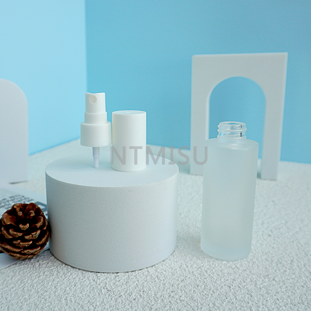 مضخة بخاخ رذاذ بيضاء بلوري 20 410 عالية الجودة مع غطاء كامل