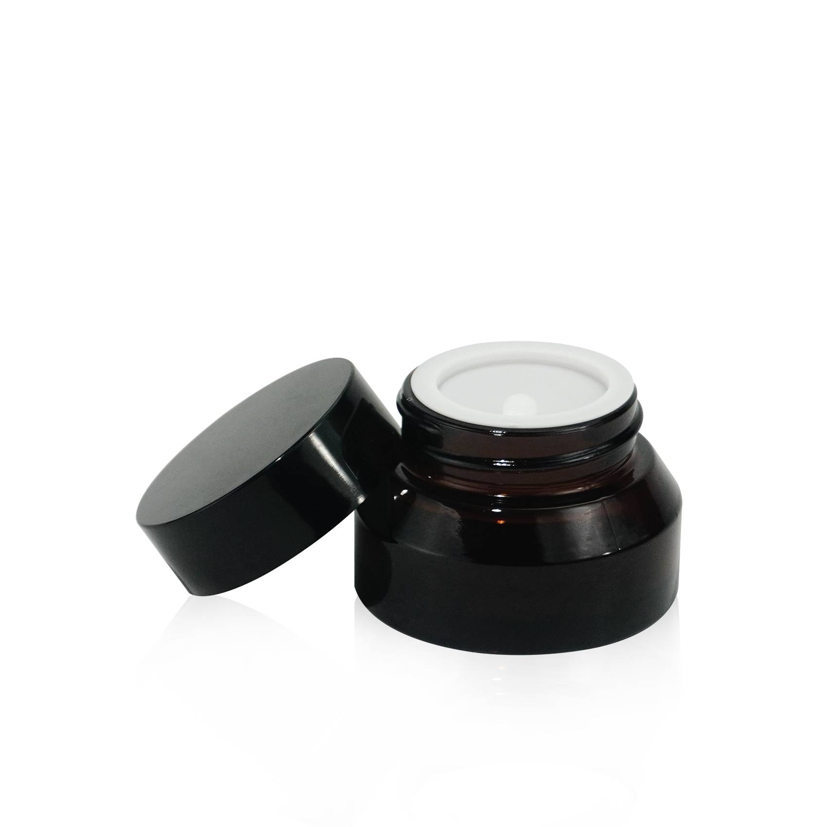 زجاجة جرة كريم العنبر 10 مل لمستحضرات التجميل