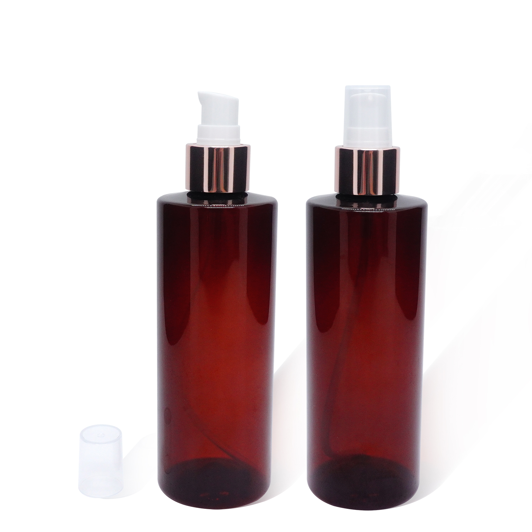 مضخة معالجة من الألومنيوم باللون الذهبي الوردي مقاس 24 مم