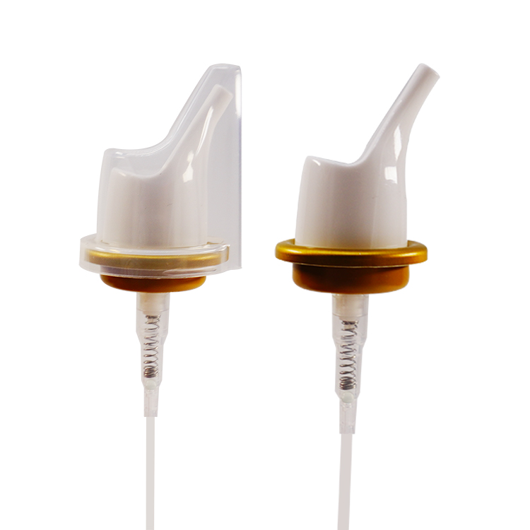 نوع جديد من بخاخ الأنف مع غطاء شفاف من الألومنيوم للإغلاق