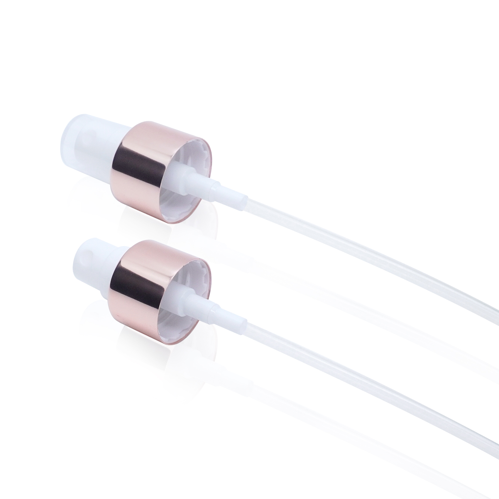 بخاخ رذاذ من الألومنيوم باللون الذهبي الوردي